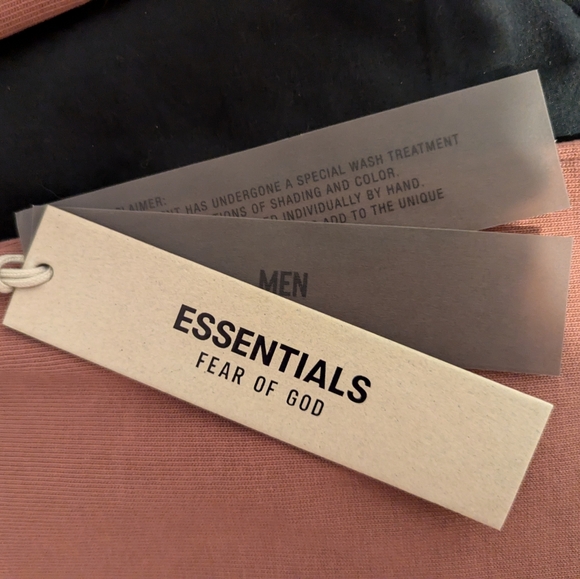 Essentials Fear of God, crimson, long sleeve heavy crewneck shirt - Picture 6 of 8